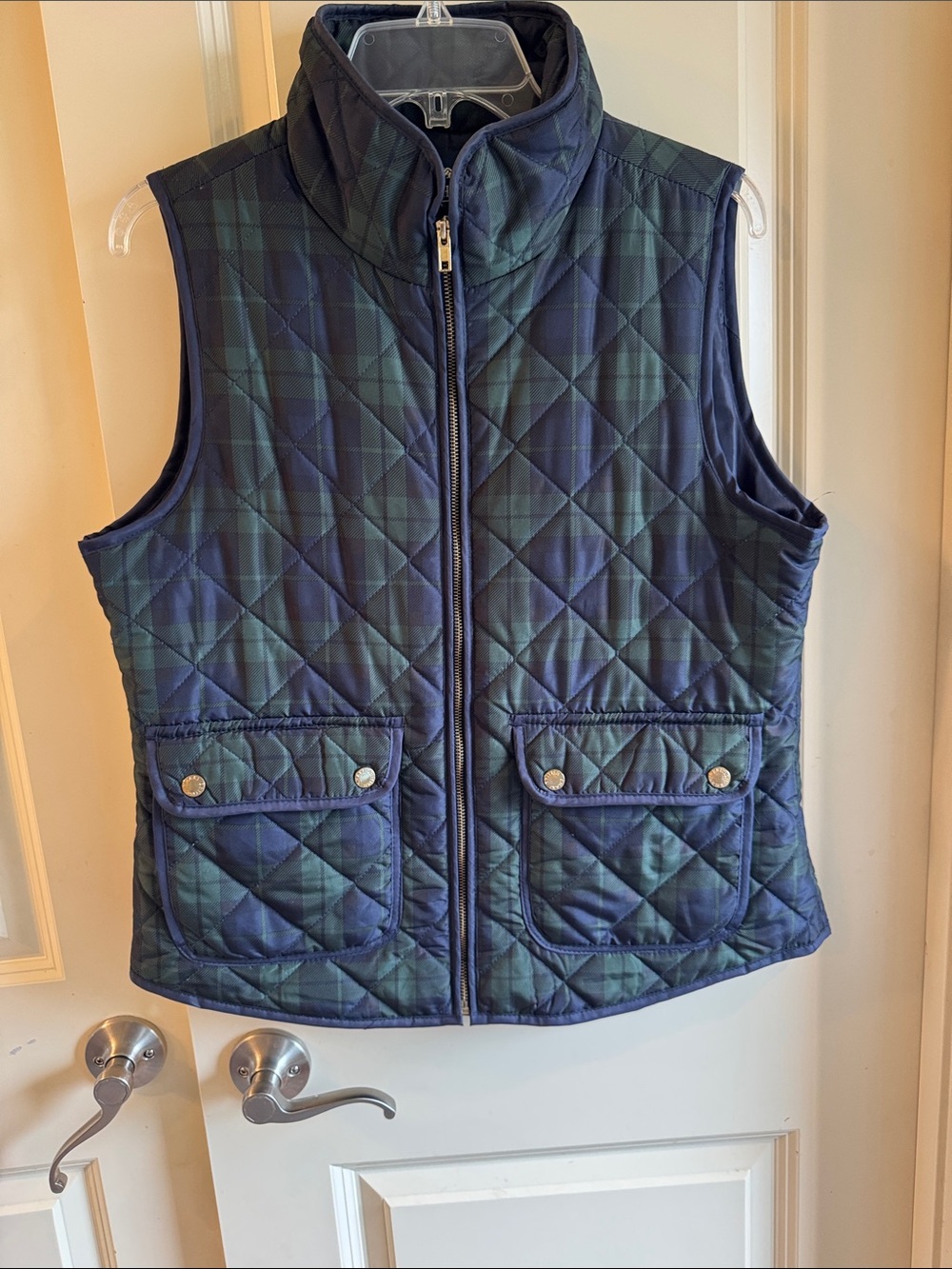 Plaid Quilted Vest